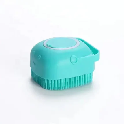 Dog cat pet soft silicon shampoo shower brush pet grooming bath brush Soft Safety Cleaning Grooming Tool